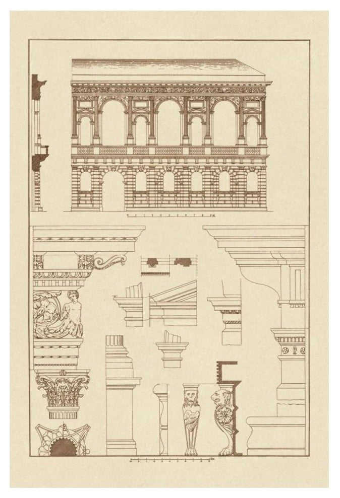 "Palazzo Bevilacqua at Verona" Digital Paper Print by J. Buhlmann, 14"x20"