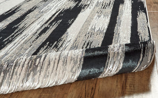 Orin R3338 Modern/Industrial Rug, Black/Silver, 13'x20'