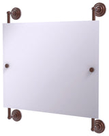 Prestige Que New Landscape Frameless Rail Mounted Mirror, Antique Copper