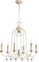Venice 24" 6-Light Chandelier, Persian White