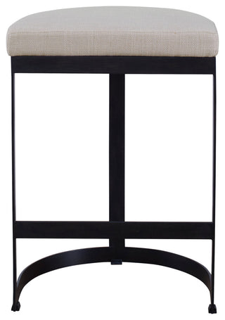 Uttermost Ivanna Black Iron Counter Stool