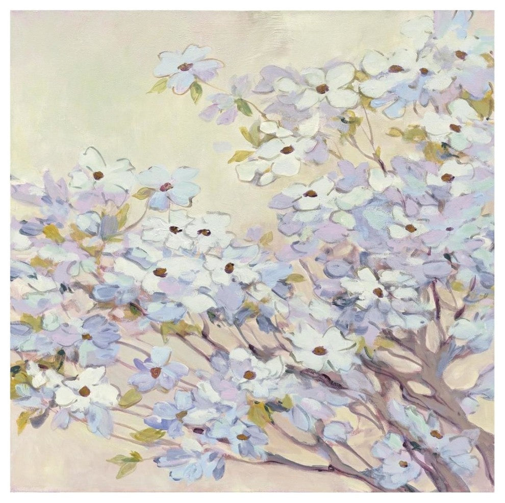 "Spring Dogwood I" Digital Paper Print by Julia Purinton, 26"x26"