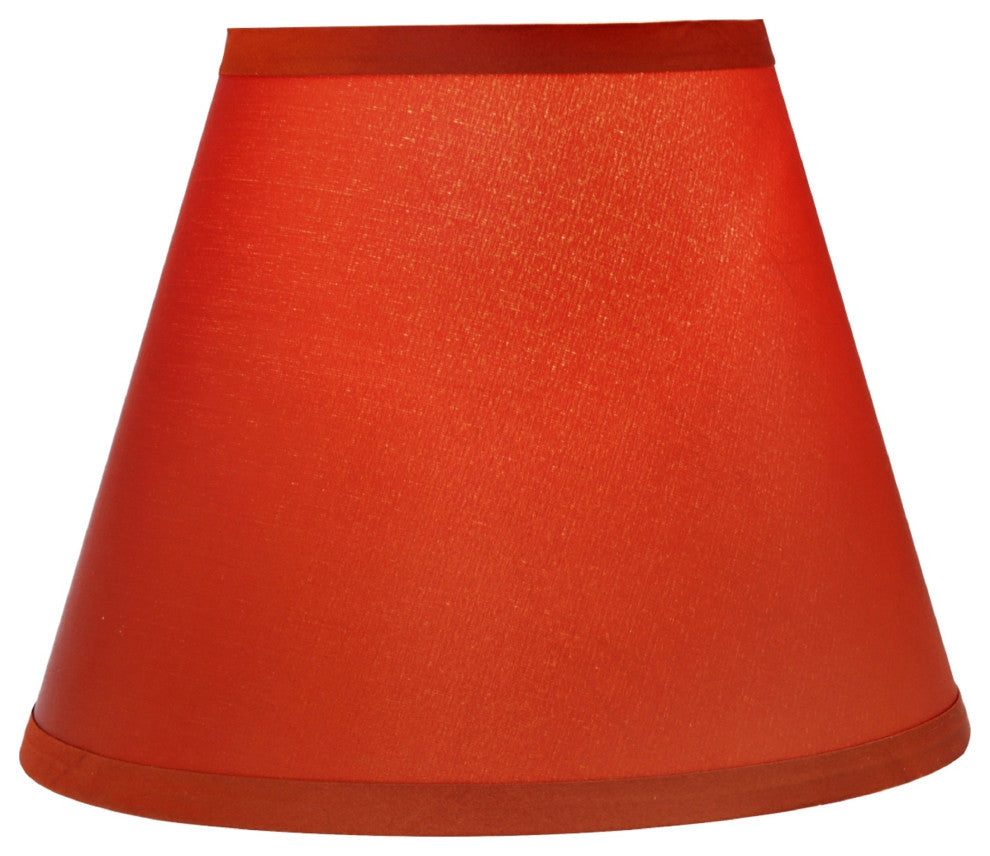 32193 Hardback Empire Shape Spider Lamp Shade, Burnt Orange, 6"x12"x9"