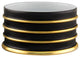 Arienne Bottle Stand, Black & 24k Gold