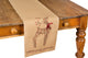 Rustic Reindeer Jute Christmas Table Runner, 13"x54"