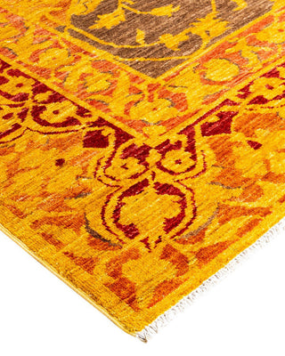 Overdyed, One-of-a-Kind Hand-Knotted Area Rug Brown, 6'1"x9'0"