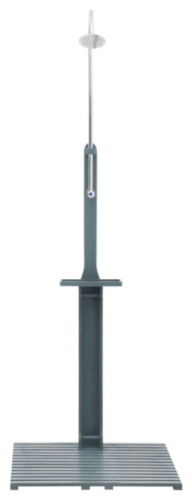 vidaXL Garden Shower Anthracite Wood