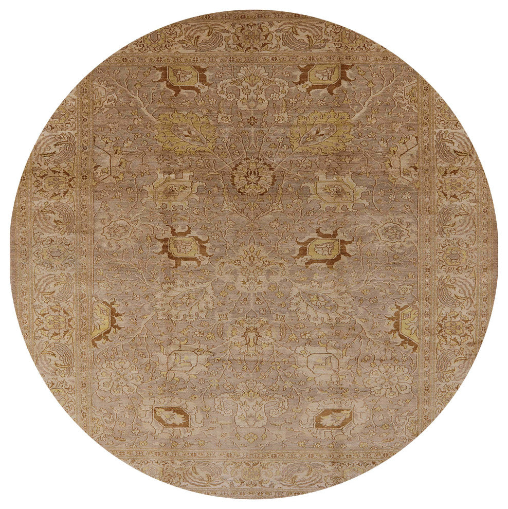 Ahgly Company Indoor Round Mid-Century Modern Area Rugs, 4' Round