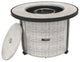 36in Round Gas Fire Pit Table,50,000 BTU Outdoor Wicker Propane Firepit