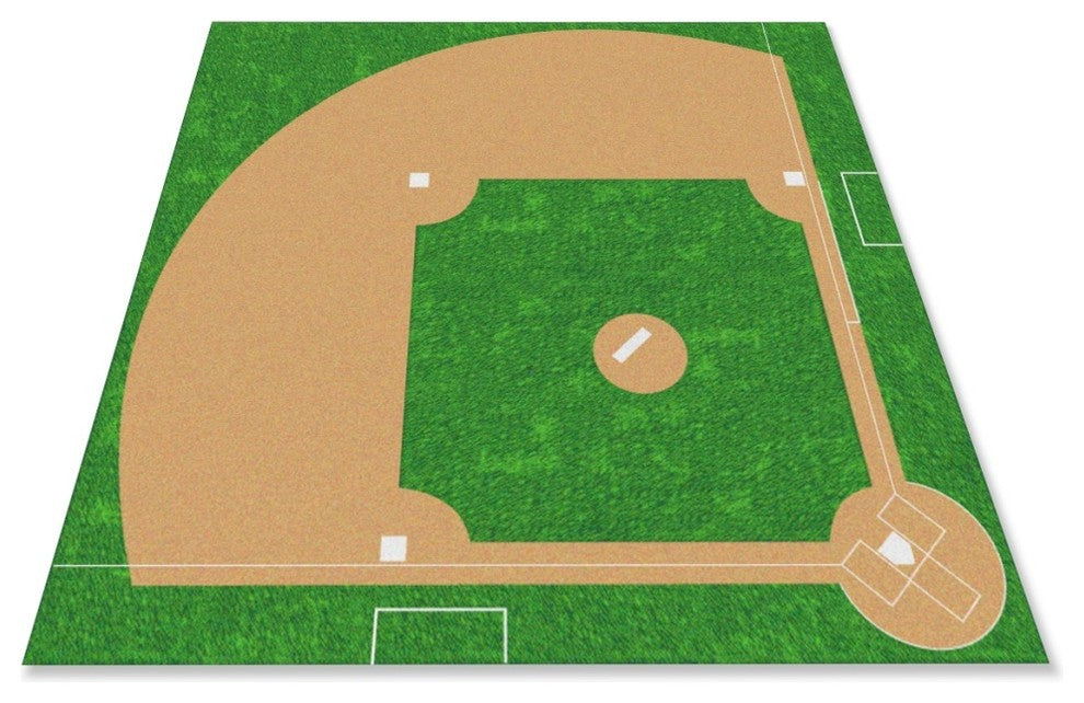 Baseball Field Rug