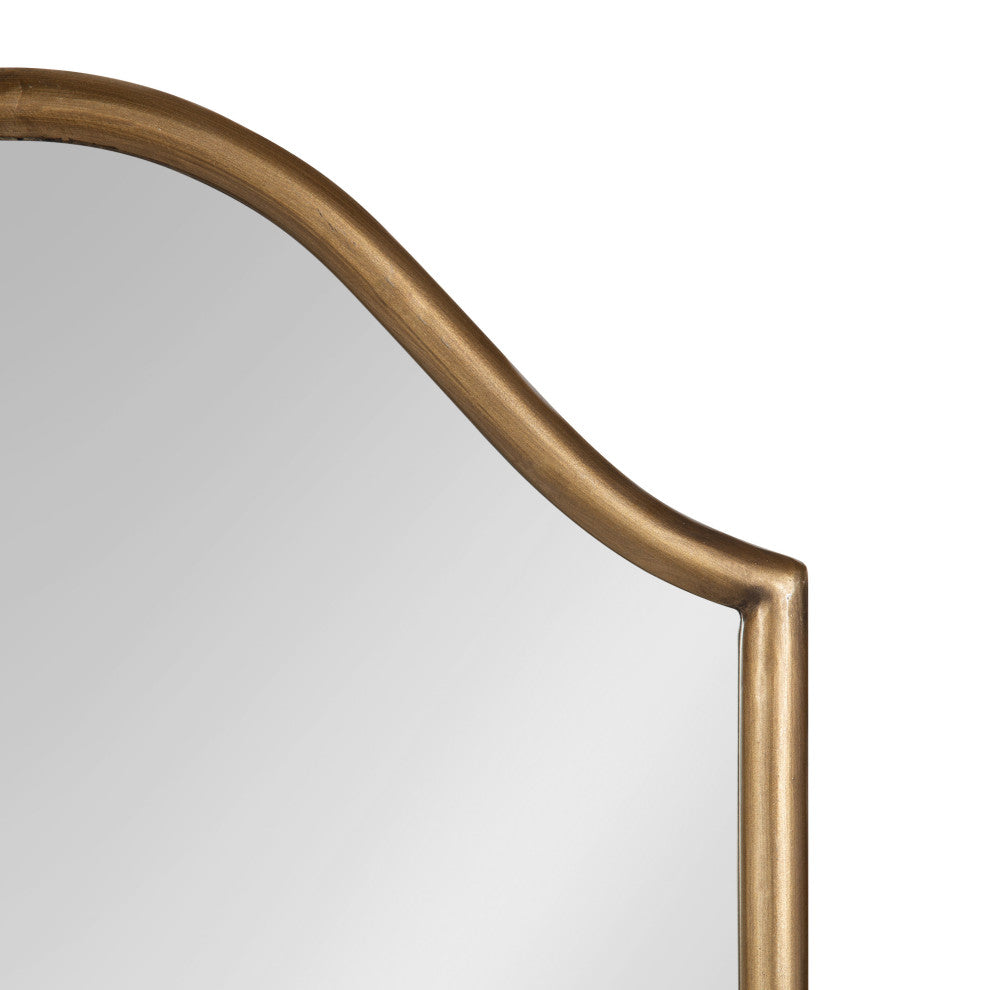 Fellows Framed Arch Wall Mirror, Gold 18x24