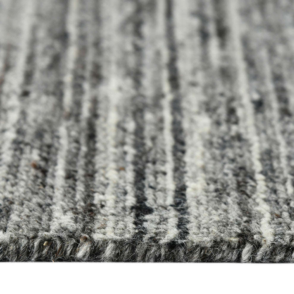 Heaven Lumia Area Rug, Dark Gray, 10' x 14', Striped