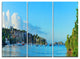 "St John Bay Panoramic View" Metal Wall Art, 3 Panels, 36"x28"