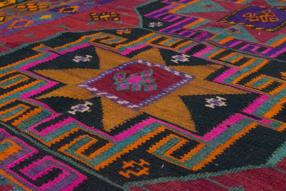Vintage Kars Kilim Rug 5' 3" x 13' 5", 63 in. x 161 in.