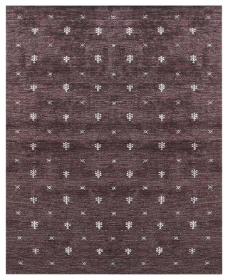 HAND KNOTTED LOOM SILK AREA RUGS-5'x8',Rectangle,Brown White,Contemporary