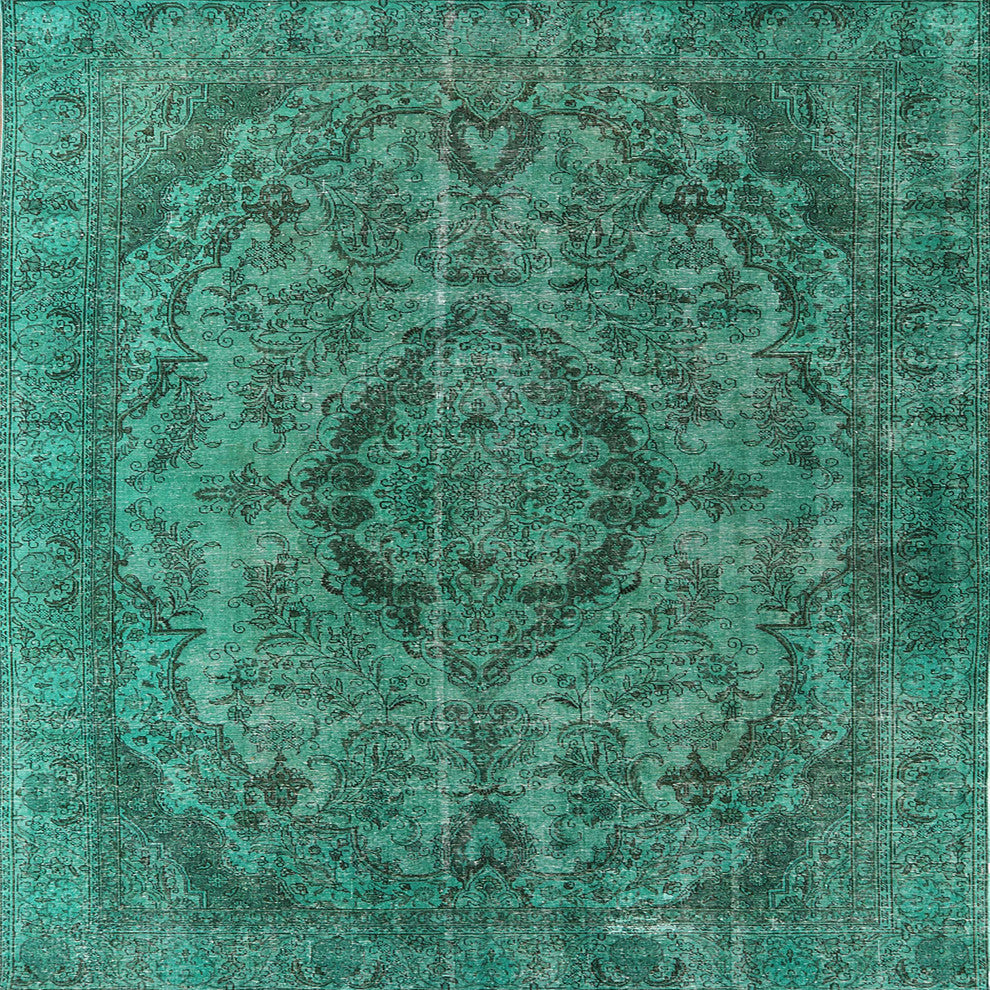 Ahgly Company Indoor Square Mid-Century Modern Area Rugs, 7' Square