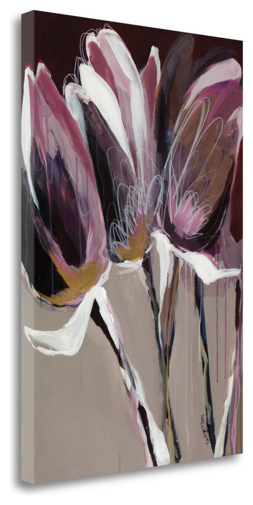 "Aubergine Splendor I" By Angela Maritz, Giclee Print on Gallery Wrap Canvas