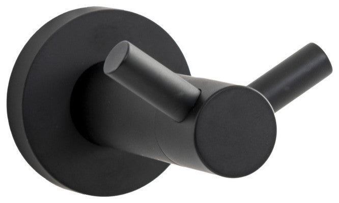 Italia Florence Series Double Robe Hook in Matte Black
