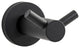 Italia Florence Series Double Robe Hook in Matte Black