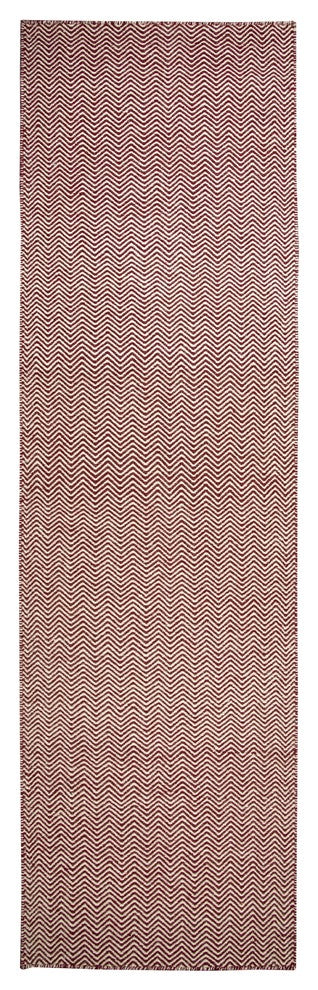 Rizzy Home Twist TW2967 Burgundy Chevron Area Rug, Rectangular 9'x12'