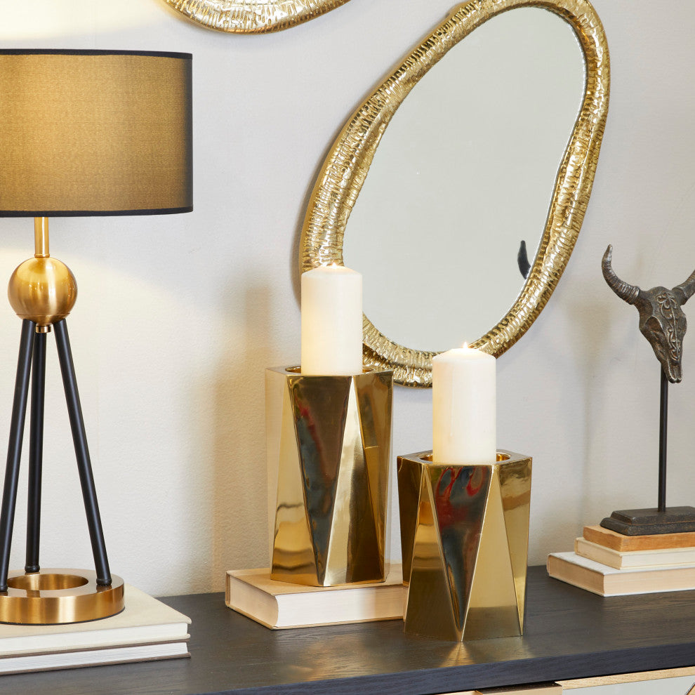 Glam Gold Stainless Steel Candle Holder 562279