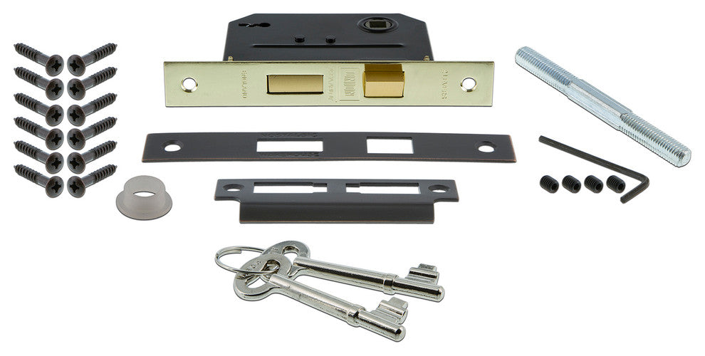 Meadows Plate Interior Mortise Meadows Door Knob, Timeless Bronze