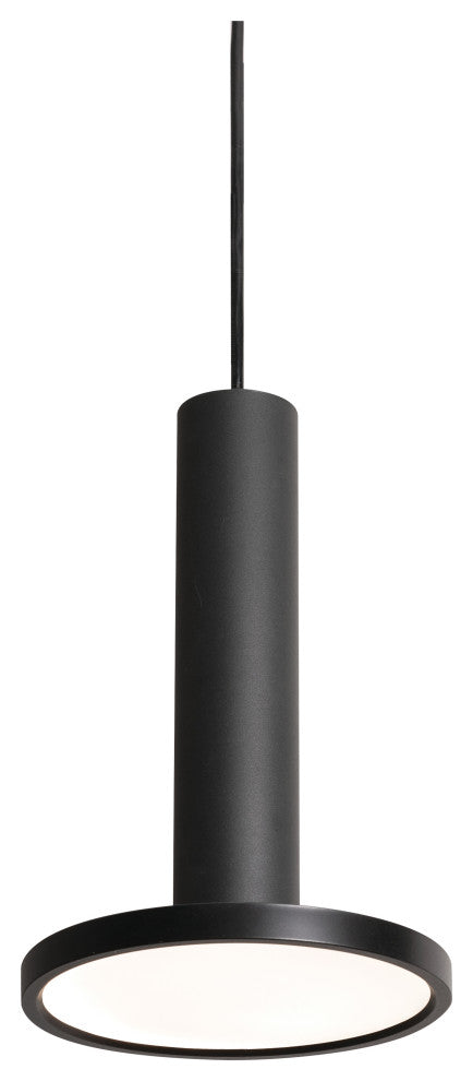 Luna, LED Pendant, 8", Black