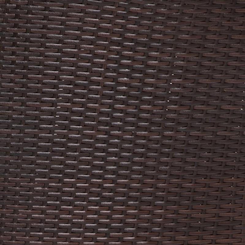 Maxim Set of 4 Stackable Indoor/Outdoor Wicker Dining Chairs with Steel Frames,