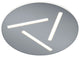 Modena LED Ceiling Light, Nickel Matte