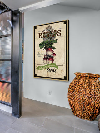"Seed Packet Radishes" Painting Print on Canvas
