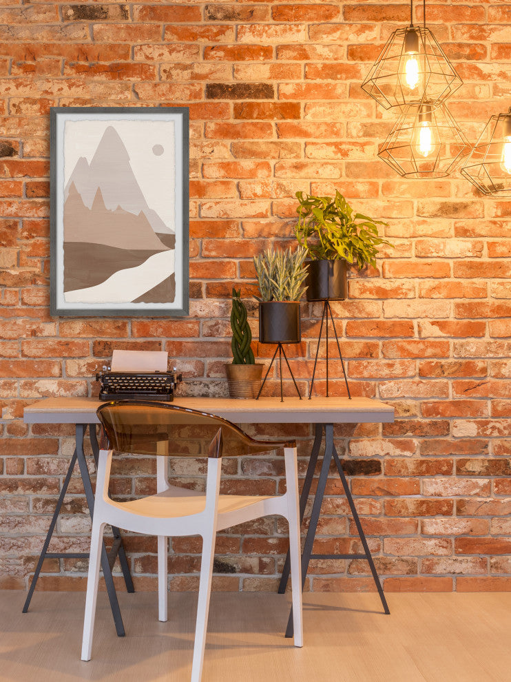 "Triangle Peak" Framed Painting Print, 20x30