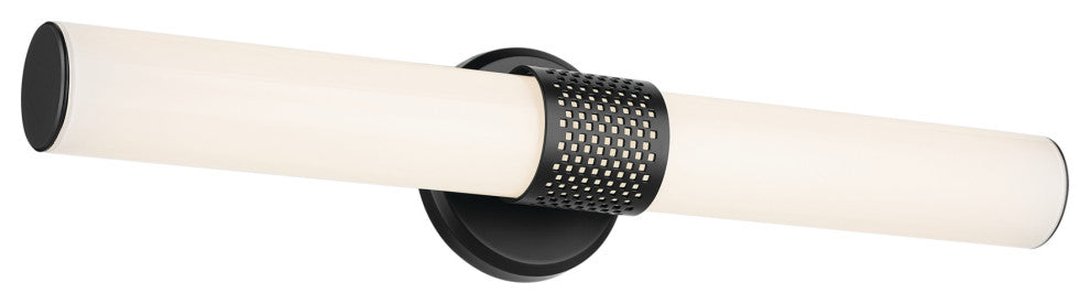 24.25" Bath Bar Medium LED With White Glass