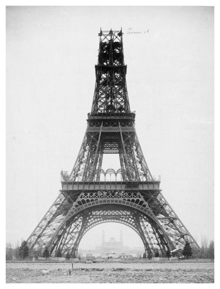 "The Eiffel Tower, November 23, 1888" Print by Louis-Emile Durandelle, 25"x32"