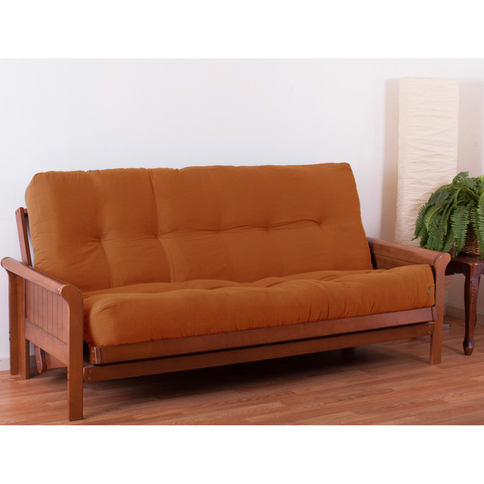 Blazing Needles Renewal 10" Twill Full Futon Mattress, Spice