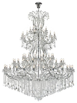 Maria Theresa 84-Light Chrome Chandelier, Crystal: Royal Cut