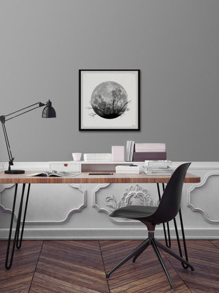 "Forest Moon" Framed Painting Print, 32"x32"