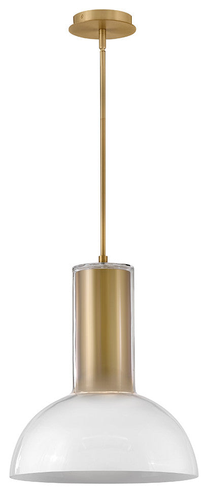 Fredrick Ramond Ombra Large Pendant, Lacquered Brass