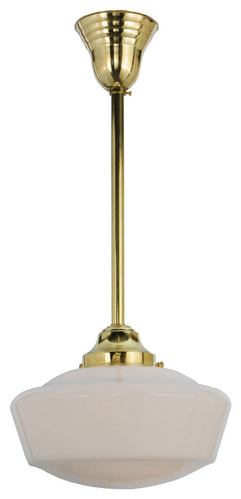 Meyda lighting 143857 12"W Revival Schoolhouse With Traditional Globe Pendant