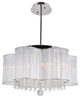 Spring Morning 7 Light Down Chandelier With Chrome Finish
