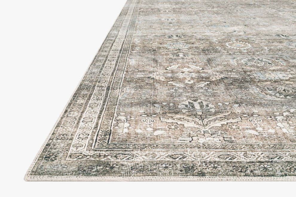 Layla Lay-13 Antique/Moss Printed Area Rug by Loloi II, 2'x5'