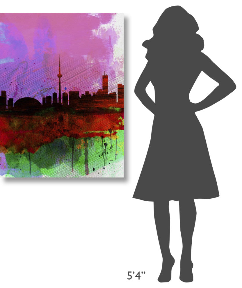 "Toronto Watercolor Skyline" Fine Art Print