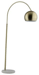 Flos Arco Floor Round  (Brush Gold Finish)