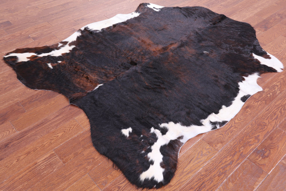 Organic Natural Hair-On Cowhide Area Rug 6' 5" X 5' 7" C1977