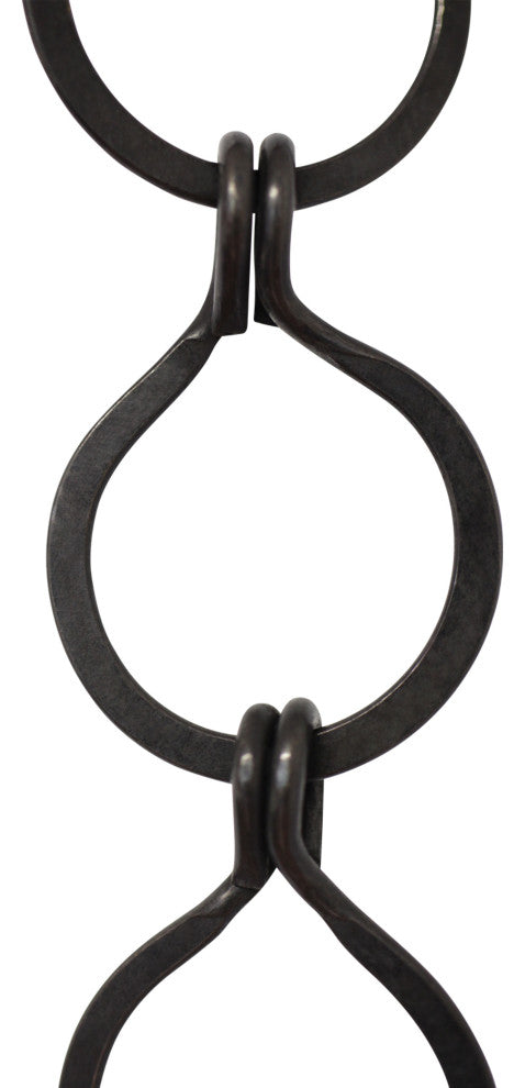 RCH Hardware Brass Round Chandelier Chain, Various Finishes, Oil Bronzed Black,