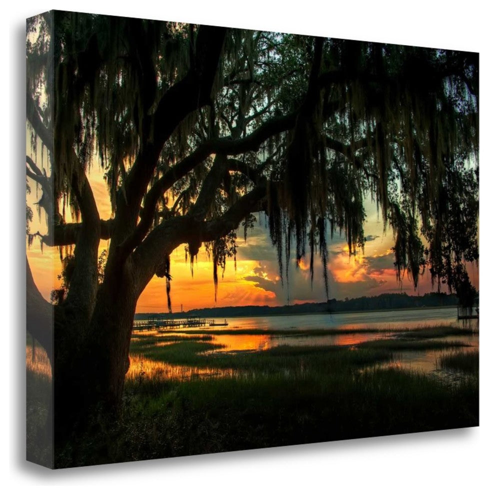 "Savannah Evening" By Natalie Mikaels, Giclee Print on Gallery Wrap Canvas