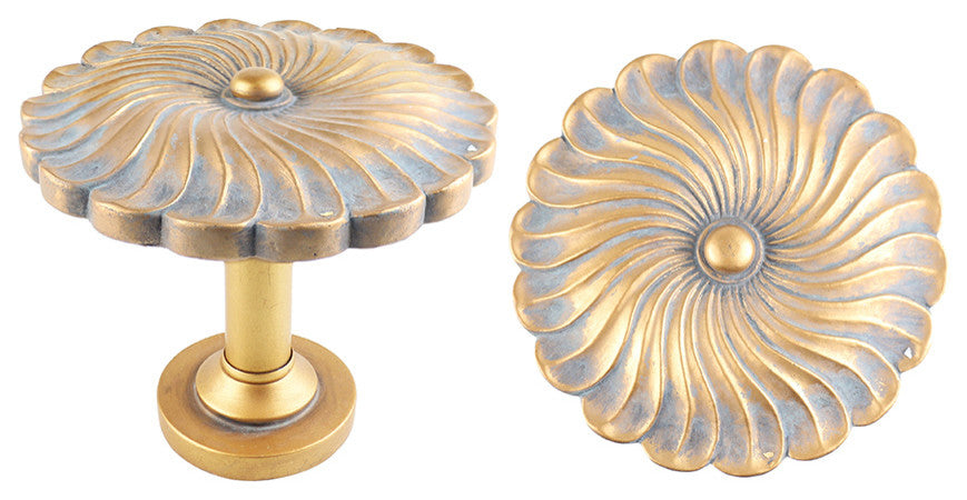 Large Sierra Drapery Medallion Holdback, Copper