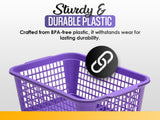 Large Plastic Storage Basket, 32-1184, Grey, 3