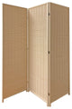 HomeRoots Natural Color Bamboo 3 Panel Room Divider Screen
