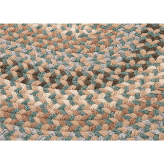 Colonial Mills Rug Boston Common Driftwood Teal Runner, Oval