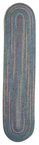 Colonial Mills Rug Worley Runner Blue Runner, Oval